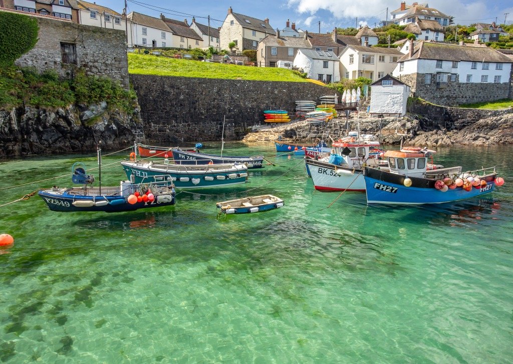Coverack Harbour & Fishing boats